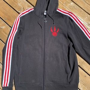 Retro Vintage Adidas Hood Jacket Toronto Raptors Size Medium
